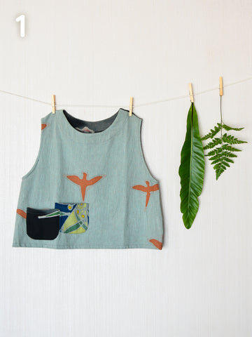 Batik Top: Scoop Neck
