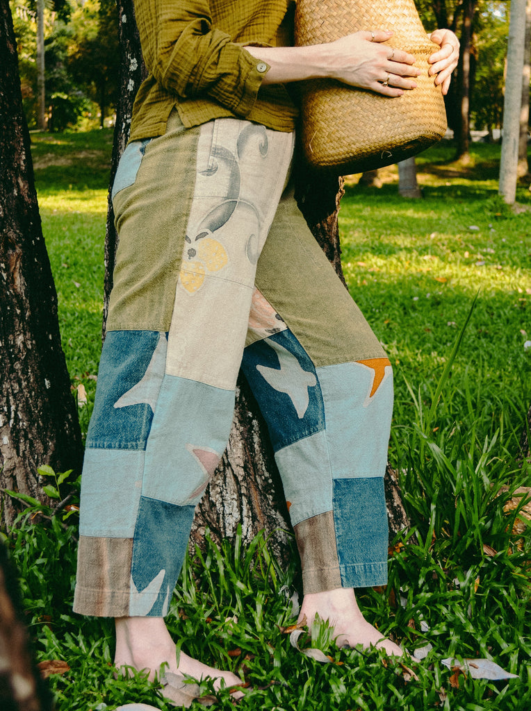 Batik Pants: Medium - Color of Heat