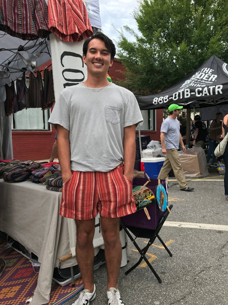 Man wearing Small Regular shorts.